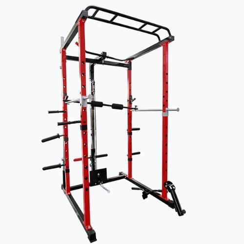 Tréningová klietka Pure2Improve Powerrack červeno-čierna P2I82