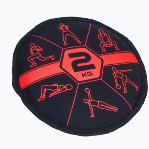 Pure2Improve Sandbell 2 kg vrece čierna a červená P2I201210