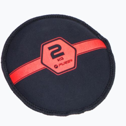 Pure2Improve Sandbell 2 kg vrece čierna a červená P2I201210