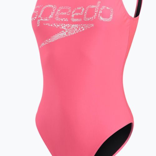 Speedo dámske jednodielne plavky Logo Deep U-Back pink 68-12369A657