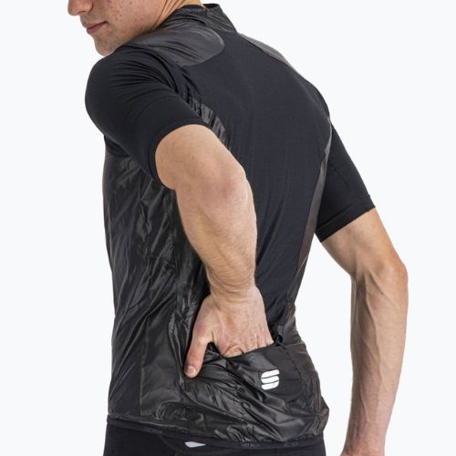 Pánska cyklistická vesta Sportful Hot Pack Easylight čierna 1102027.002