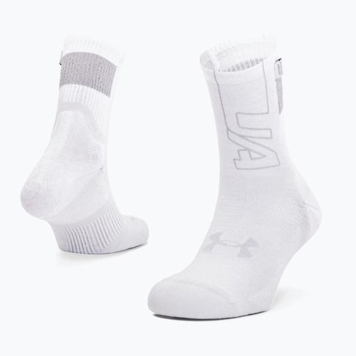 Under Armour ArmourDry Run Crew tréningové ponožky biele UAR-1361156100