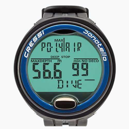 Cressi Donatello Potápačský počítač čierno-modrý KS860022