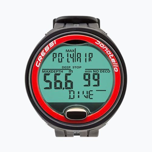 Cressi Donatello Potápačský počítač čierny/červený KS860058