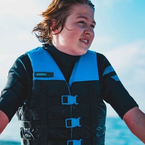 JOBE Dvojitá čierno-modrá vesta 244822006