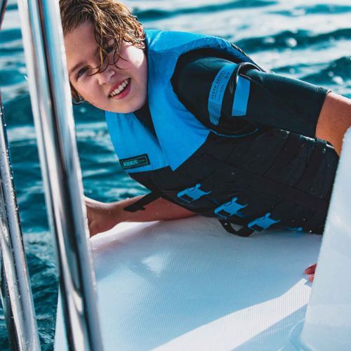 JOBE Dvojitá čierno-modrá vesta 244822006