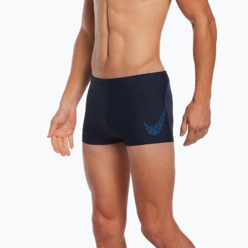 Pánske plavecké boxerky Nike Jdi Swoosh Square Leg navy blue NESSC581