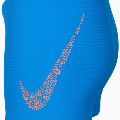 Detské plavecké boxerky Nike Jdi Swoosh Aquashort modré NESSC854-458