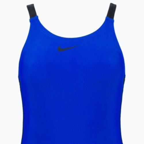 Dámske jednodielne plavky Nike Logo Tape Fastback blue NESSB130-416