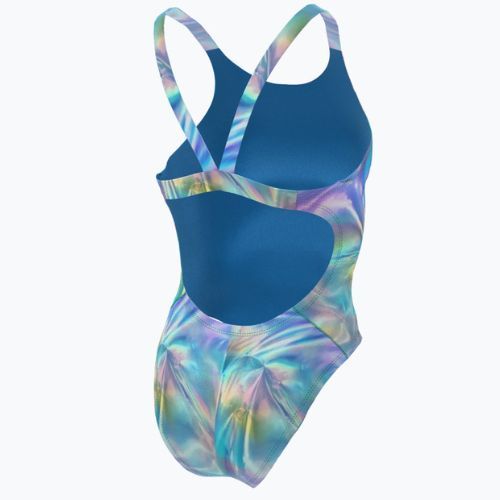 Dámske jednodielne plavky Nike Multiple Print Fastback color NESSC010-969