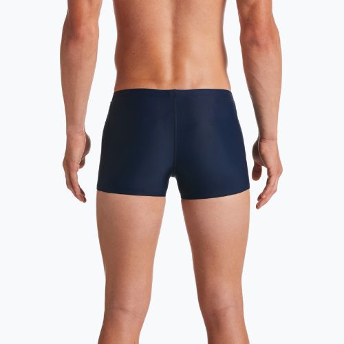 Pánske plavecké boxerky Nike Solid Square Leg navy blue NESS8111-440