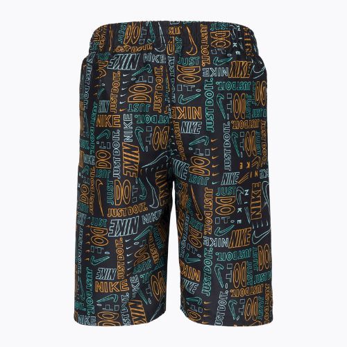 Detské plavecké šortky Nike Logo Mashup 8" Volley čierne NESSC791-001