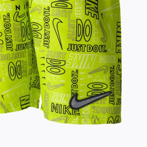 Nike Logo Mashup 8" Volley zelené detské plavecké šortky NESSC791-312