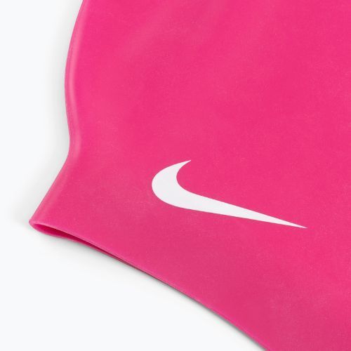 Plavecká čiapka Nike Solid Silicone pink 93060-672