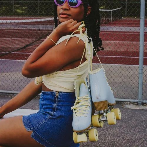 Dámske korčule IMPALA Quad Skate Blue IMPROLLER1