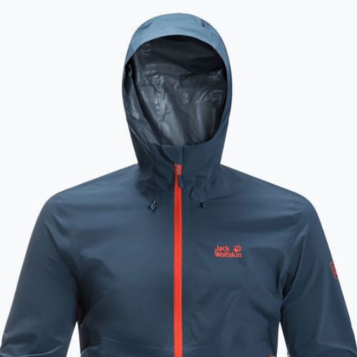 Jack Wolfskin pánska bunda do dažďa Highest Peak 2.5L navy blue 1114961_1383