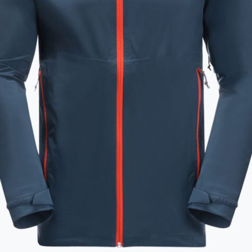 Jack Wolfskin pánska bunda do dažďa Highest Peak 2.5L navy blue 1114961_1383