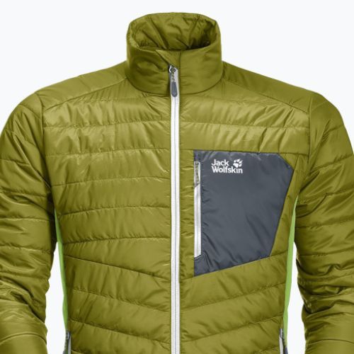 Jack Wolfskin pánska páperová bunda Routeburn zelená 1205415_4131