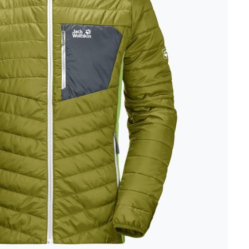 Jack Wolfskin pánska páperová bunda Routeburn zelená 1205415_4131