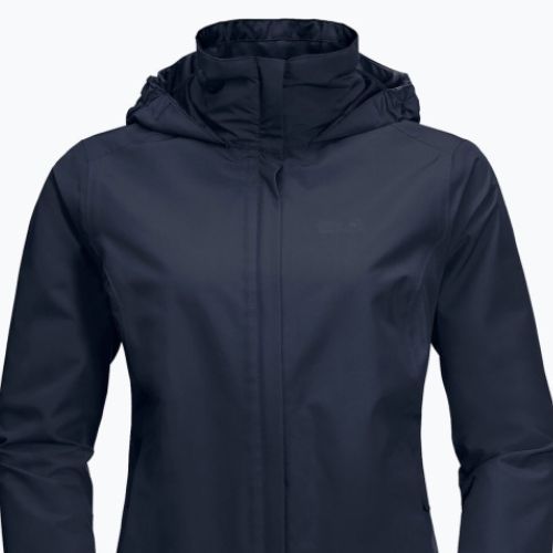 Dámska bunda do dažďa Jack Wolfskin Stormy Point navy blue 1111201_1910