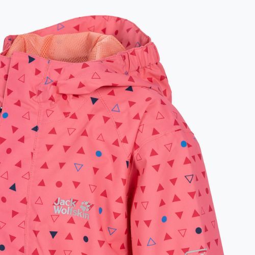 Detská bunda do dažďa Jack Wolfskin Tucan Dotted pink 1608891_7669