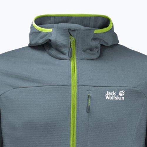 Jack Wolfskin pánska fleecová mikina Hydro Grid šedá 1710001_6098