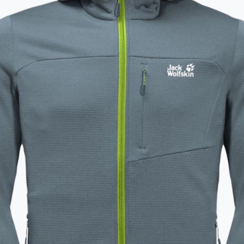 Jack Wolfskin pánska fleecová mikina Hydro Grid šedá 1710001_6098