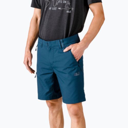 Jack Wolfskin pánske trekingové šortky Active Track navy blue 1503791_1383