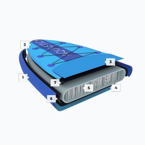 Doska SUP AQUASTIC Perth 11' allround board blue