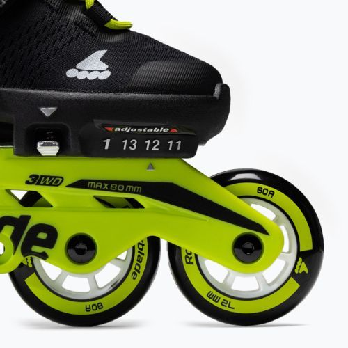 Detské kolieskové korčule Rollerblade Microblade čierno-žlté 7101700215