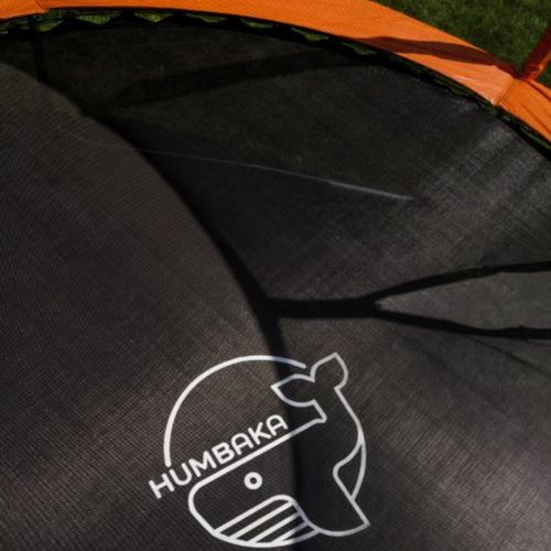 HUMBAKA Super 244 cm oranžová záhradná trampolína Super-8' Trampoty