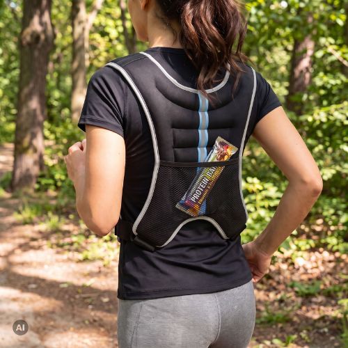Záťažová tréningová vesta XTREXO čierna WV-05