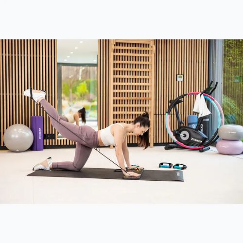 XTREXO PVC 6 mm podložka na jogu čierna YM-P01C