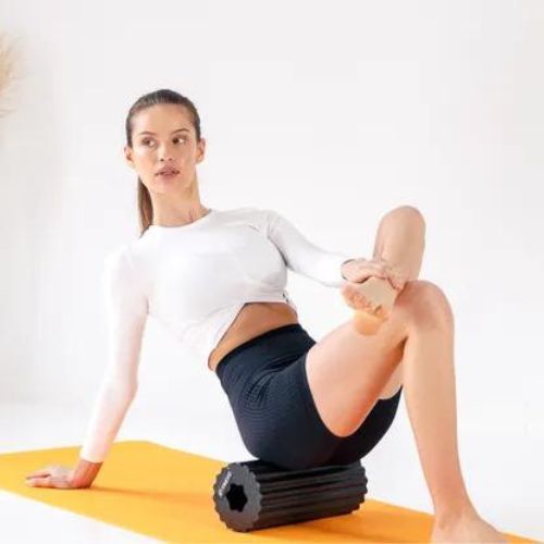 Masážny valec XTREXO EPP čierny MR-EP01B