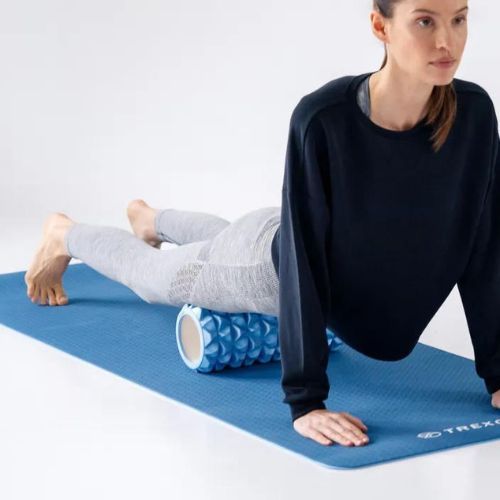 Masážny valček XTREXO EVA PVC modrý MR-EV01N