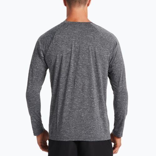 Pánske tréningové tričko s dlhým rukávom Nike Heather black NESSA590-001