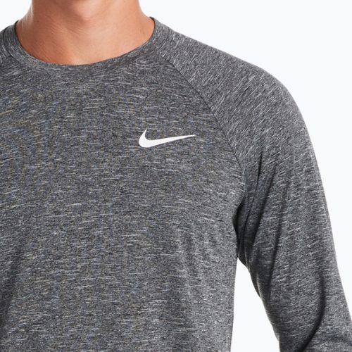 Pánske tréningové tričko s dlhým rukávom Nike Heather black NESSA590-001