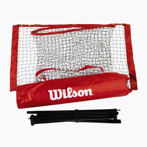 Tenisová sieť Wilson Starter Ez Tennis Net 6.1 m čierna/červená