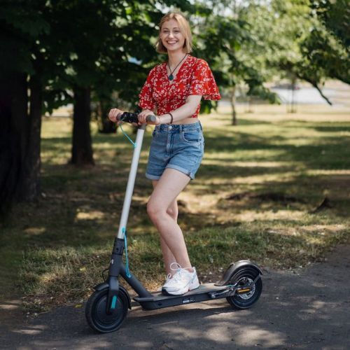 Motus Scooty 10 Lite 2022 strieborno-čierny elektrický skúter