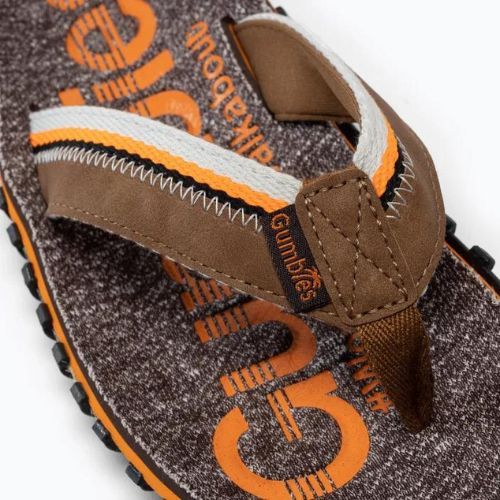 Žabky Gumbies Cairns oranžové a hnedé