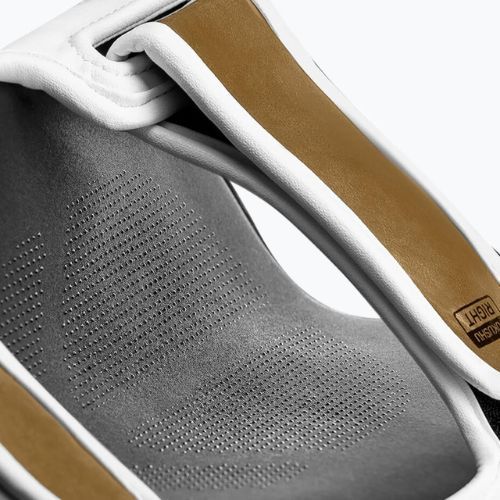 Hayabusa T3 Striking Shin Guards bielo-zlaté chrániče holení T3SSG