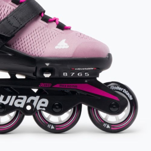 Detské kolieskové korčule Rollerblade Microblade ružovo-biele 07221900 T93