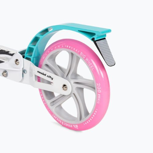 Kolobežka Meteor City Venice bielo-ružová 22543