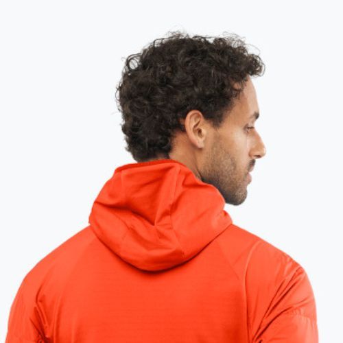 Pánska hybridná bunda Salomon Outline AS Hybrid Mid červená LC189