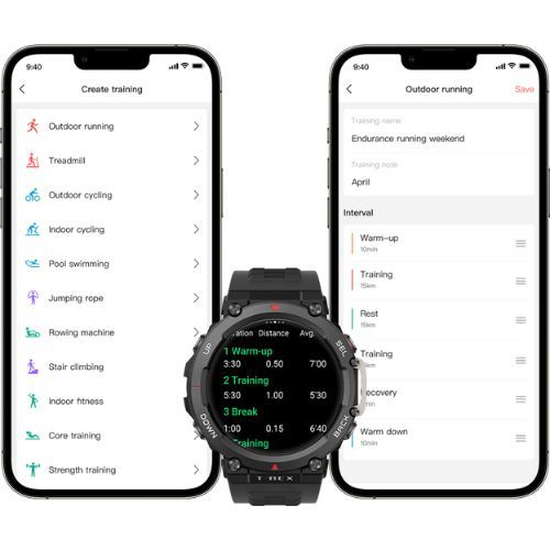 Hodinky Amazfit T-Rex 2 čierne A2170