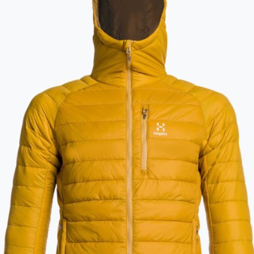 Pánska páperová bunda Haglöfs Spire Mimic Hood yellow 604676