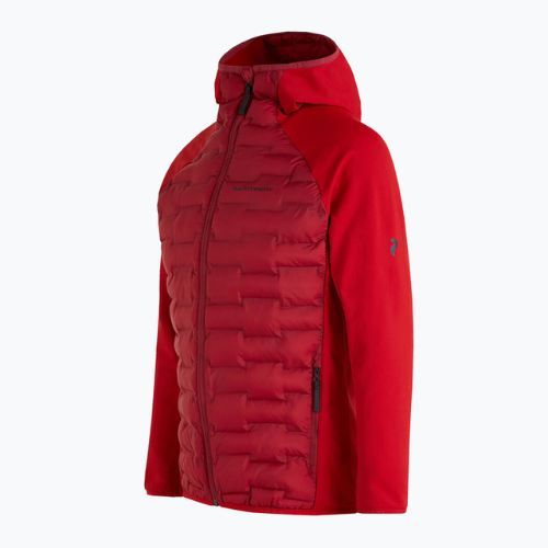 Pánska bunda Peak Performance Argon Hybrid Hood Jacket Red G77866120