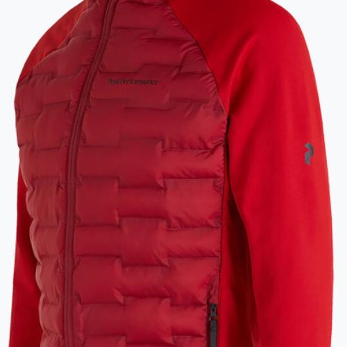 Pánska bunda Peak Performance Argon Hybrid Hood Jacket Red G77866120