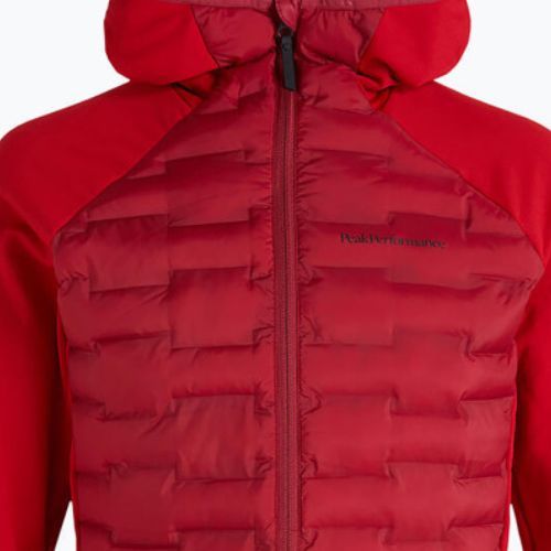 Pánska bunda Peak Performance Argon Hybrid Hood Jacket Red G77866120