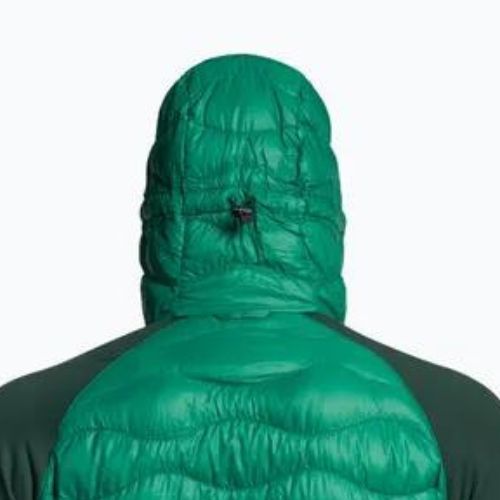 Pánska bunda Peak Performance Helium Down Hybrid Hood Green G77855130